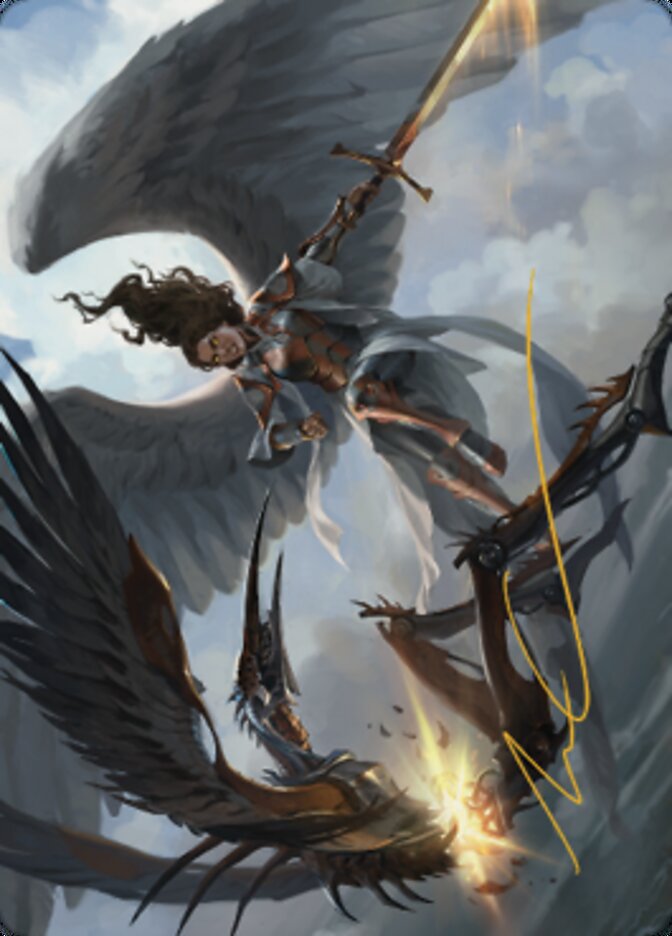 Destroy Evil Art Card (Gold-Stamped Signature) [Dominaria United Art Series] | Odin's Place