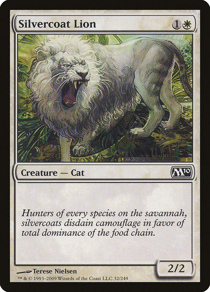 Silvercoat Lion (32) [Magic 2010] | Odin's Place