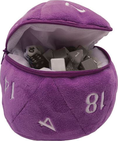 Ultra Pro D20 Plush Dice Bag Purple | Odin's Place