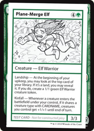 Plane-Merge Elf (2021 Edition) [Mystery Booster Playtest Cards] | Odin's Place