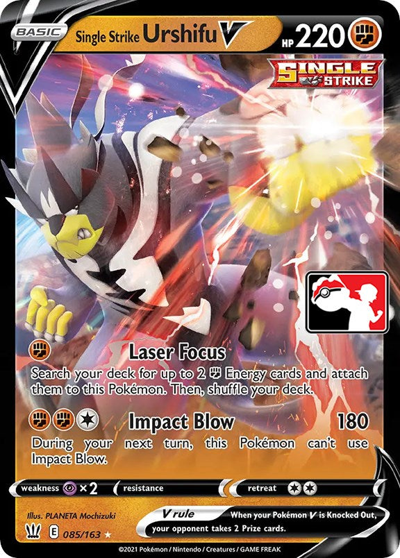Single Strike Urshifu V (085/163) [Prize Pack Series One] | Odin's Place