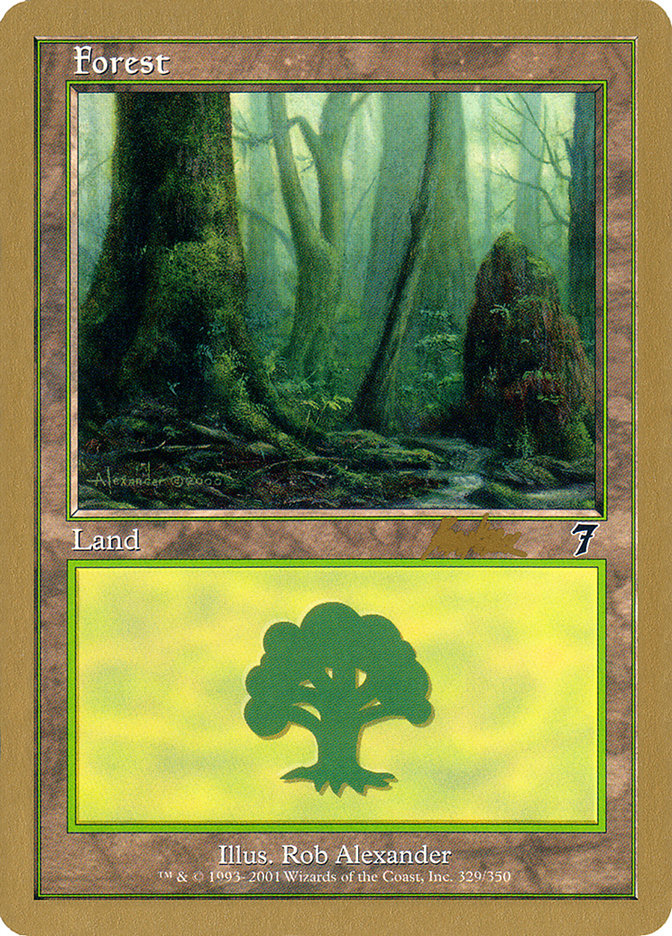 Forest (329) (Brian Kibler) [World Championship Decks 2002] | Odin's Place