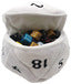 Ultra Pro D20 Plush Dice Bag White | Odin's Place