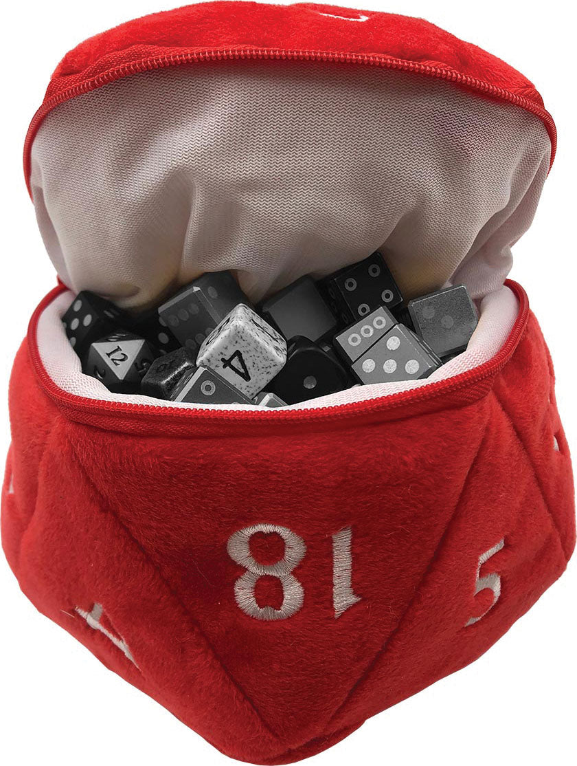 Ultra Pro D20 Plush Dice Bag Red | Odin's Place
