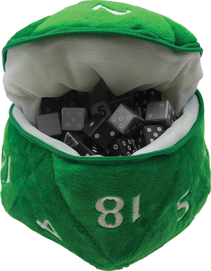 Ultra Pro D20 Plush Dice Bag Green | Odin's Place