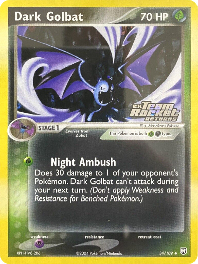 Dark Golbat (34/109) (Stamped) [EX: Team Rocket Returns] | Odin's Place