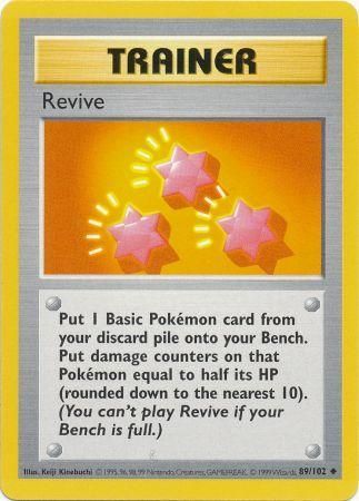 Revive (89/102) [Base Set Shadowless Unlimited] | Odin's Place
