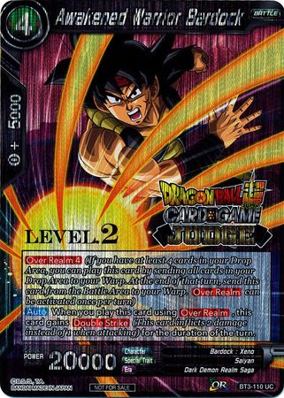 Awakened Warrior Bardock (Level 2) (BT3-110) [Judge Promotion Cards] | Odin's Place