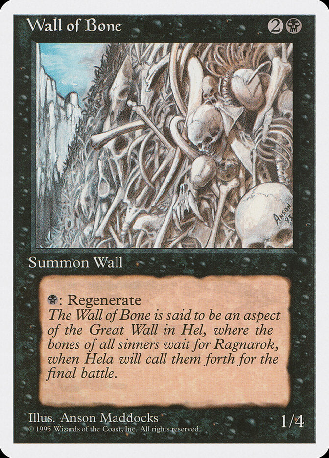 Wall of Bone (168) [Fourth Edition] | Odin's Place