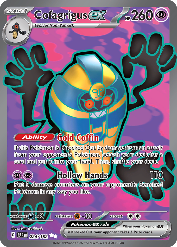 Cofagrigus ex (224/182) [Scarlet & Violet: Paradox Rift] | Odin's Place