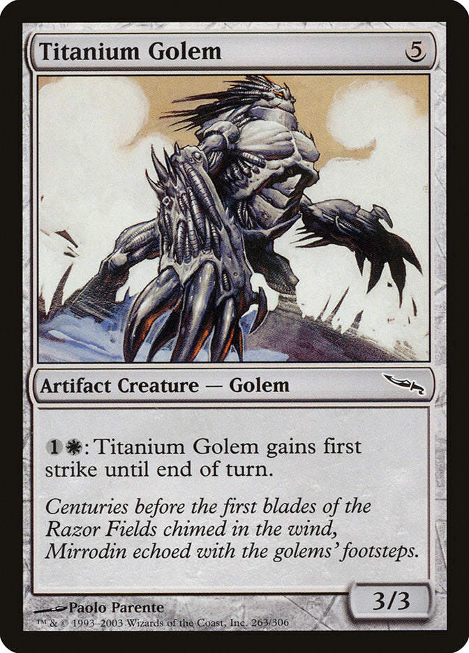 Titanium Golem (263) [Mirrodin] | Odin's Place