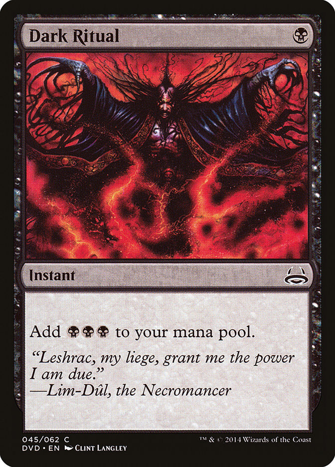 Dark Ritual (45) (Divine vs. Demonic) [Duel Decks Anthology] | Odin's Place