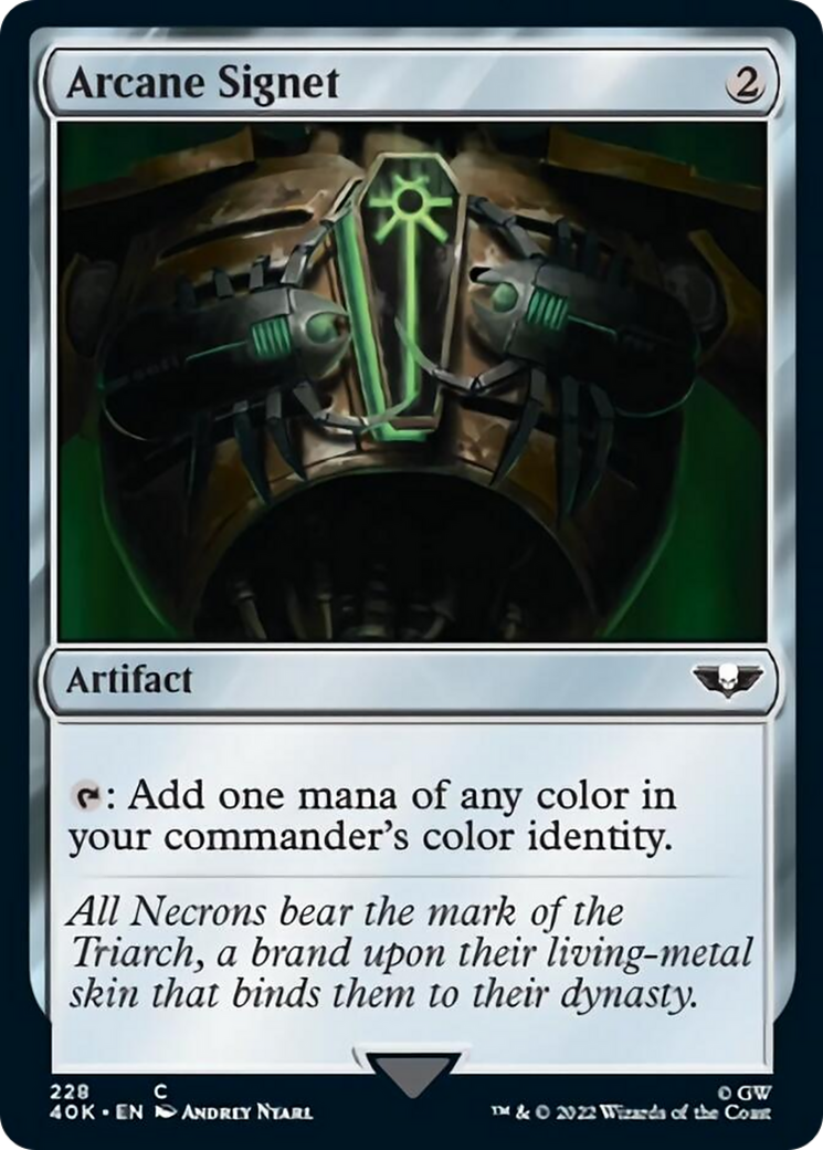 Arcane Signet (228) (Surge Foil) [Warhammer 40,000] | Odin's Place