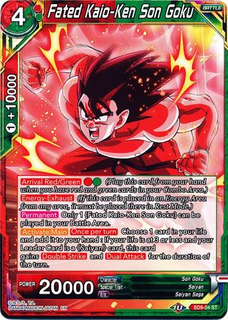 Fated Kaio-Ken Son Goku (SD9-04) [Assault of the Saiyans] | Odin's Place