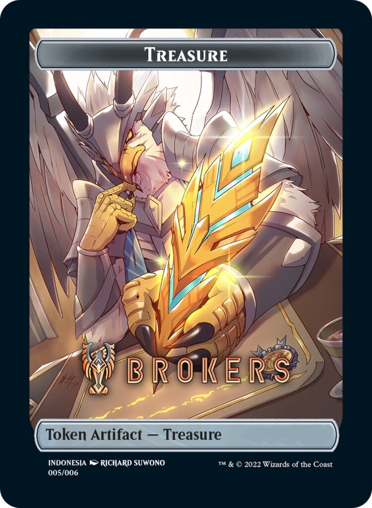 Treasure Token (Brokers) (Southeast Asia Artists) [Streets of New Capenna Tokens] | Odin's Place