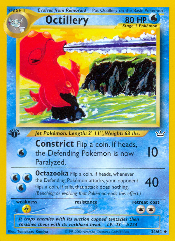 Octillery (34/64) [Neo Revelation 1st Edition] | Odin's Place
