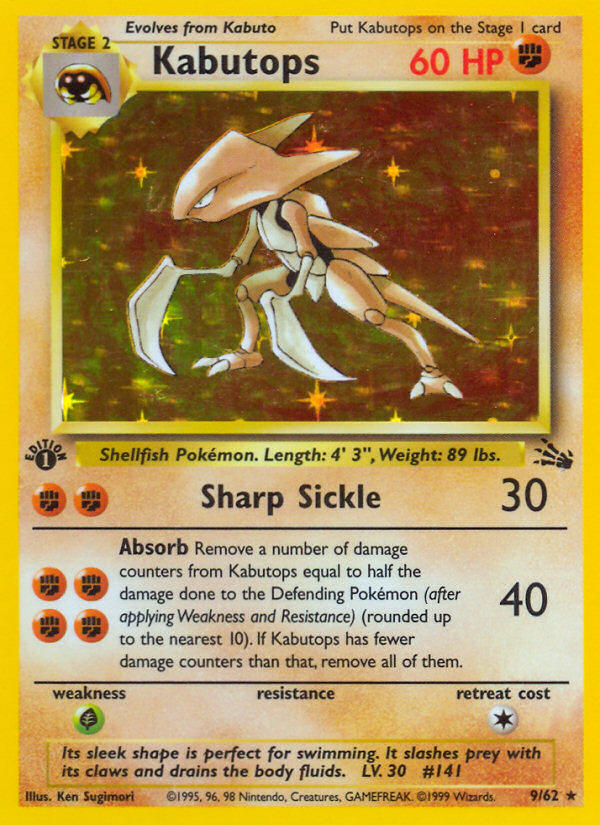 Kabutops (9/62) [Fossil 1st Edition] | Odin's Place