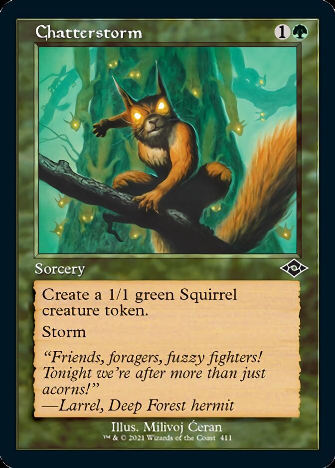 Chatterstorm (Retro Foil Etched) [Modern Horizons 2] | Odin's Place