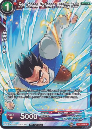 Son Gohan, Patience Wearing Thin (P-165) [Promotion Cards] | Odin's Place