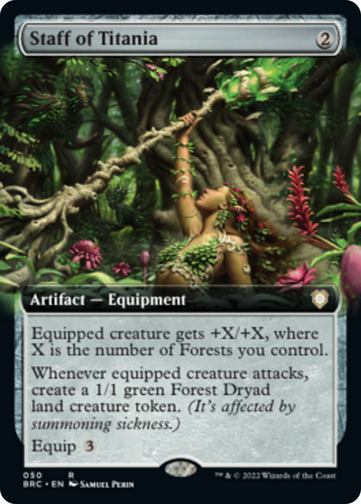 Staff of Titania (Extended Art) [The Brothers' War Commander] | Odin's Place