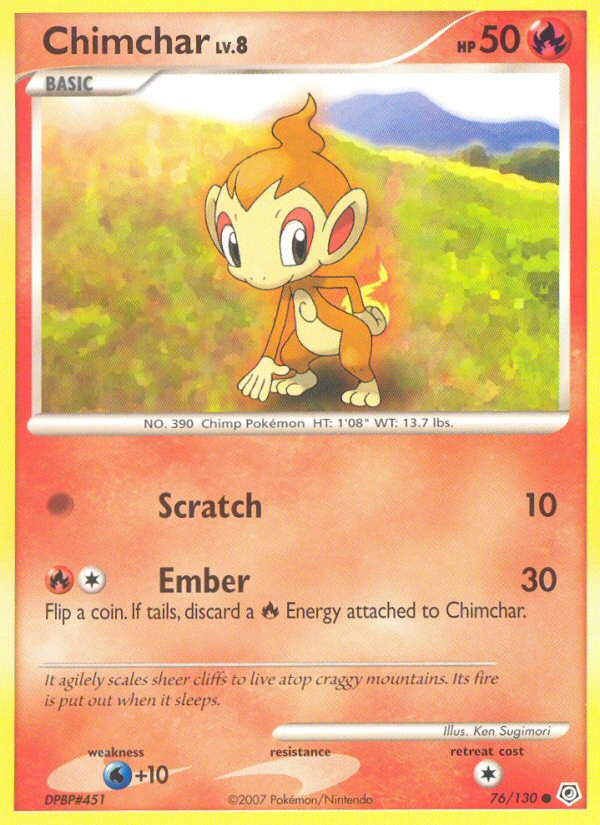 Chimchar (76/130) [Diamond & Pearl: Base Set] | Odin's Place