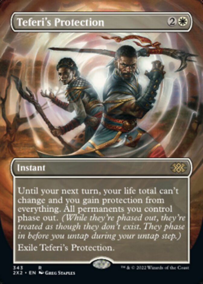 Teferi's Protection (Borderless Alternate Art) [Double Masters 2022] | Odin's Place