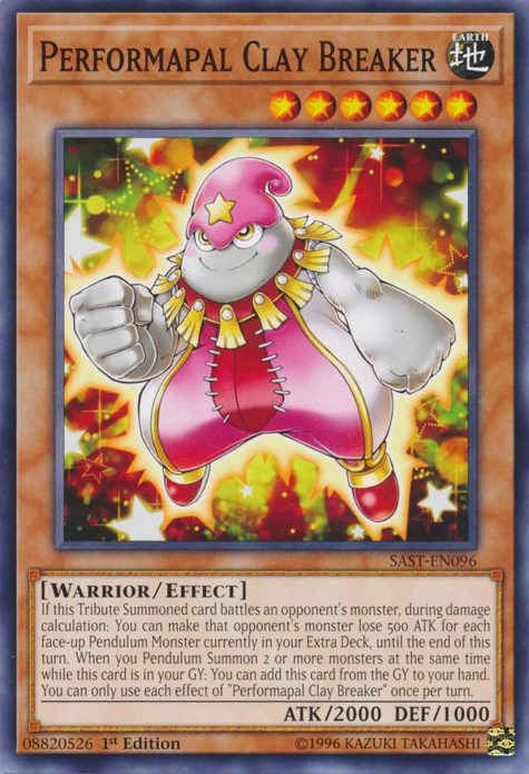 Performapal Clay Breaker [SAST-EN096] Common | Odin's Place