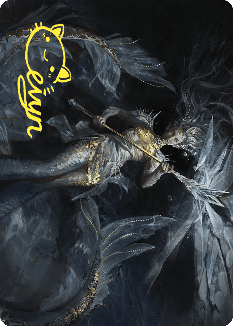 Sharae of Numbing Depths Art Card (Gold-Stamped Signature) [Wilds of Eldraine Art Series] | Odin's Place