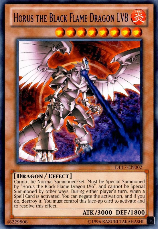 Horus the Black Flame Dragon LV8 (Purple) [DL17-EN002] Rare | Odin's Place