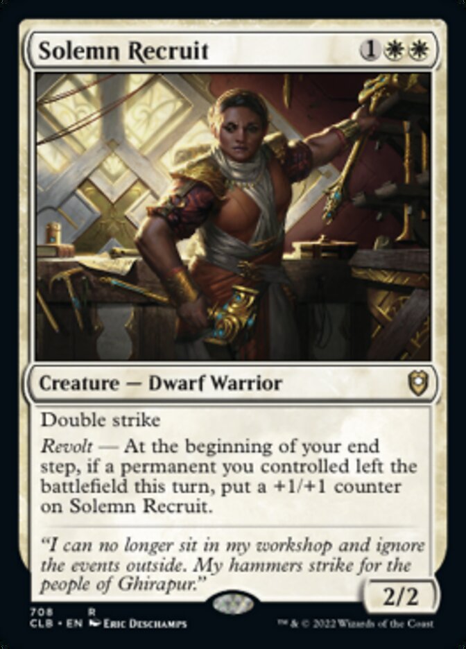 Solemn Recruit [Commander Legends: Battle for Baldur's Gate] | Odin's Place