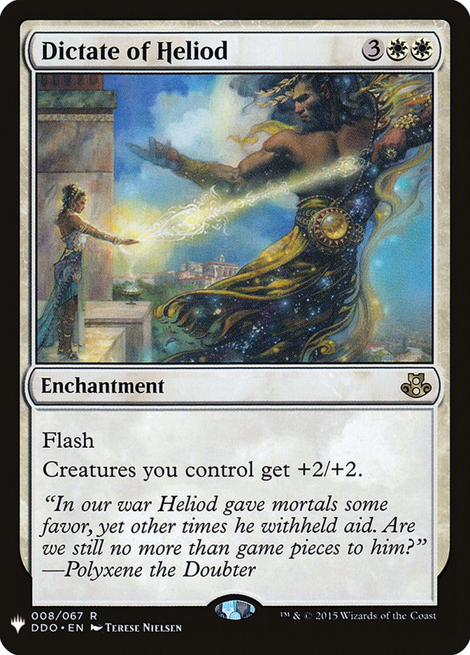 Dictate of Heliod [Mystery Booster] | Odin's Place