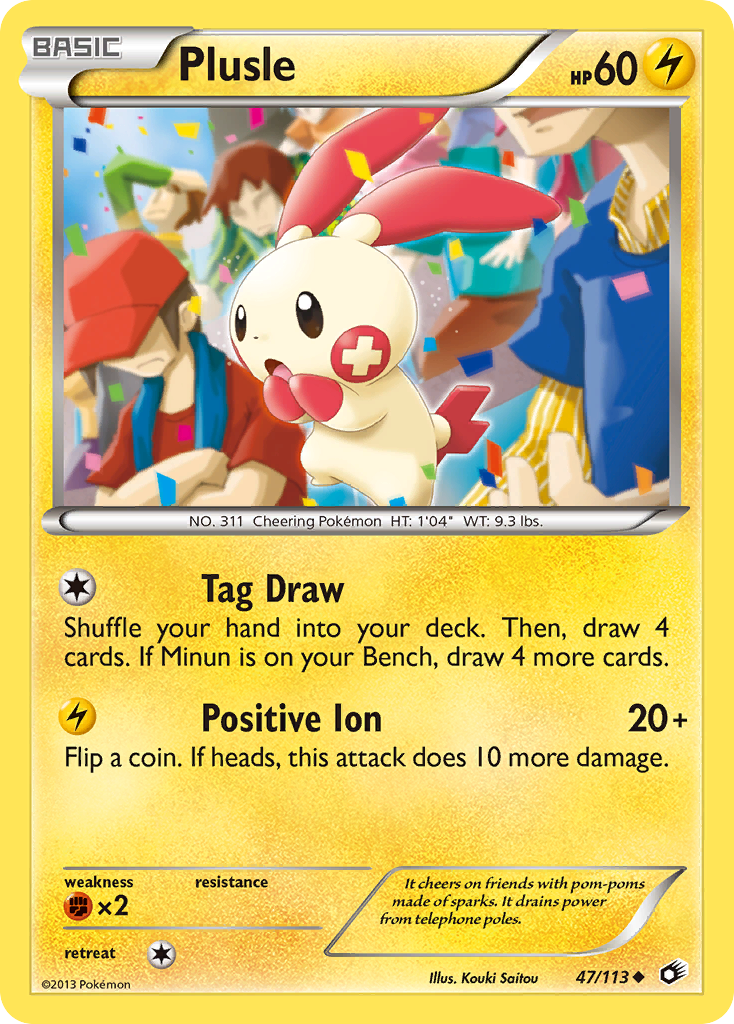 Plusle (47/113) [Black & White: Legendary Treasures] | Odin's Place