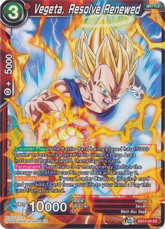 Vegeta, Resolve Renewed (EX13-04) [Special Anniversary Set 2020] | Odin's Place