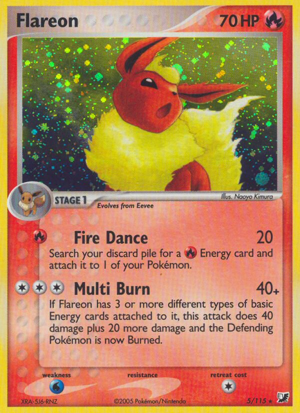 Flareon (5/115) [EX: Unseen Forces] | Odin's Place