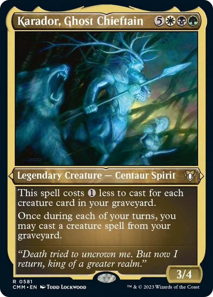 Karador, Ghost Chieftain (Foil Etched) [Commander Masters] | Odin's Place