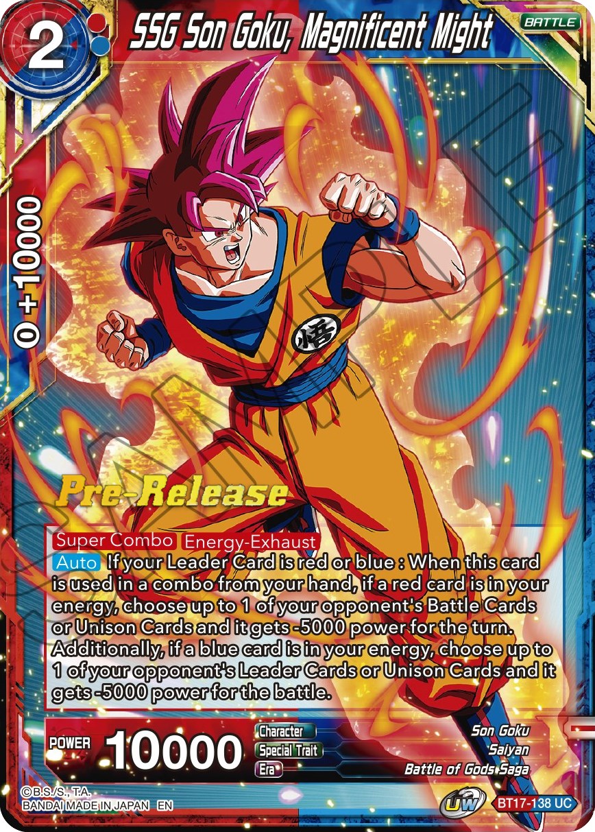 SSG Son Goku, Magnificent Might (BT17-138) [Ultimate Squad Prerelease Promos] | Odin's Place