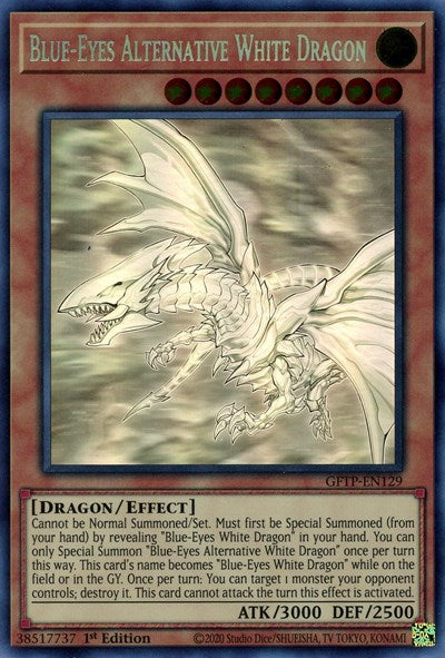 Blue-Eyes Alternative White Dragon [GFTP-EN129] Ghost Rare | Odin's Place
