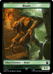 Soldier // Beast Double-Sided Token [Doctor Who Tokens] | Odin's Place
