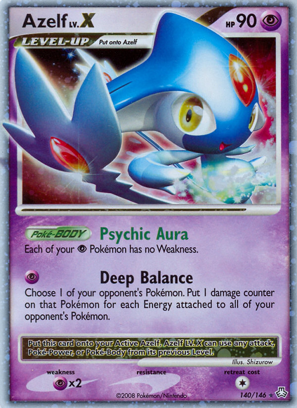 Azelf LV.X (140/146) [Diamond & Pearl: Legends Awakened] | Odin's Place