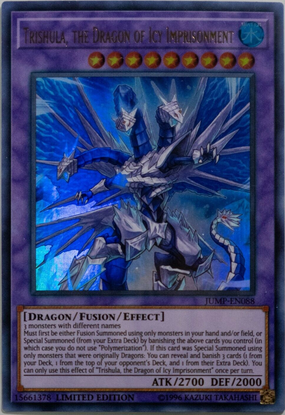 Trishula, the Dragon of Icy Imprisonment [JUMP-EN088] Ultra Rare | Odin's Place