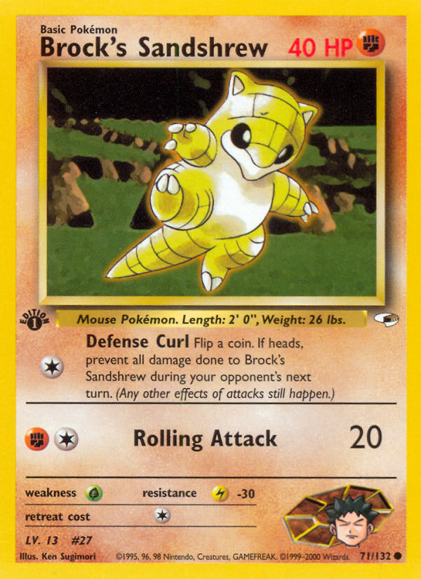 Brock's Sandshrew (71/132) [Gym Heroes 1st Edition] | Odin's Place