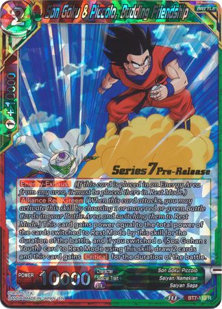 Son Goku & Piccolo, Budding Friendship (BT7-112_PR) [Assault of the Saiyans Prerelease Promos] | Odin's Place