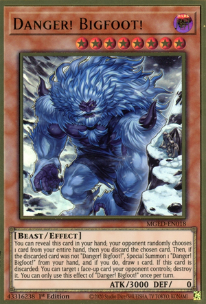 Danger! Bigfoot! (Alternate Art) [MGED-EN018] Gold Rare | Odin's Place