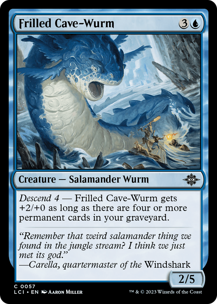 Frilled Cave-Wurm [The Lost Caverns of Ixalan] | Odin's Place