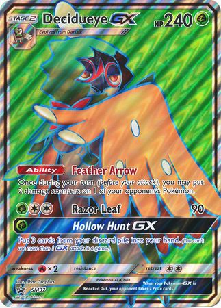 Decidueye GX (SM37) (Jumbo Card) [Sun & Moon: Black Star Promos] | Odin's Place