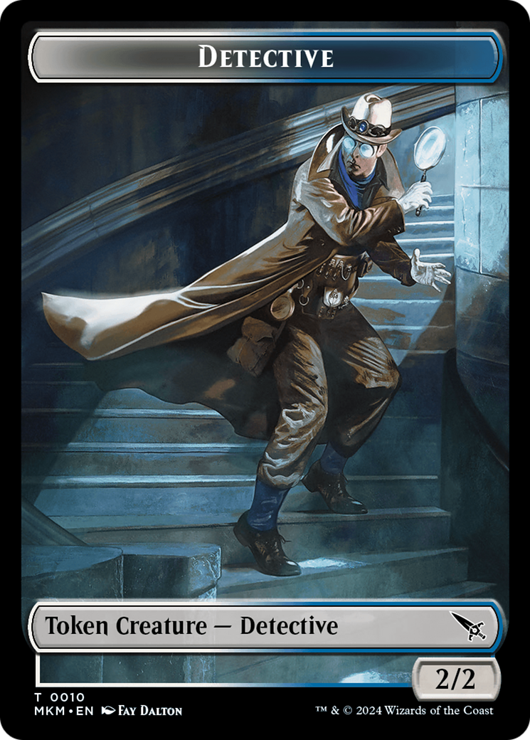 Detective // Thopter (0019) Double-Sided Token [Murders at Karlov Manor Tokens] | Odin's Place