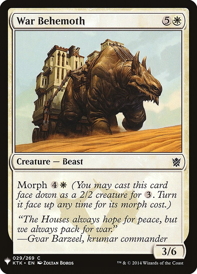 War Behemoth [Mystery Booster] | Odin's Place