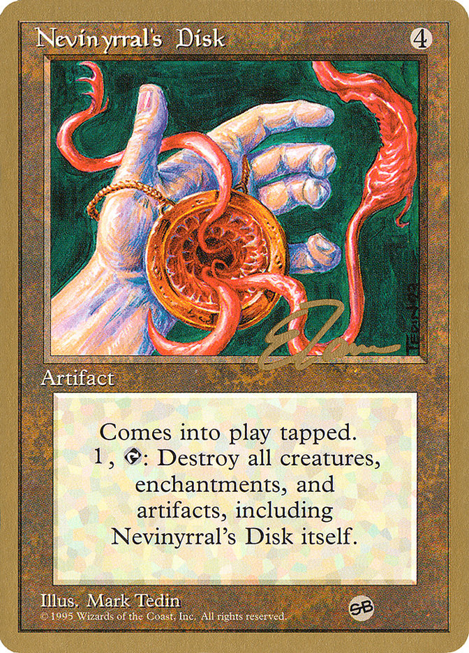 Nevinyrral's Disk (Eric Tam) (SB) [Pro Tour Collector Set] | Odin's Place