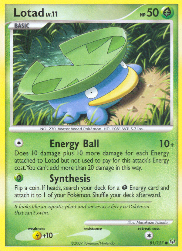 Lotad (81/127) [Platinum: Base Set] | Odin's Place