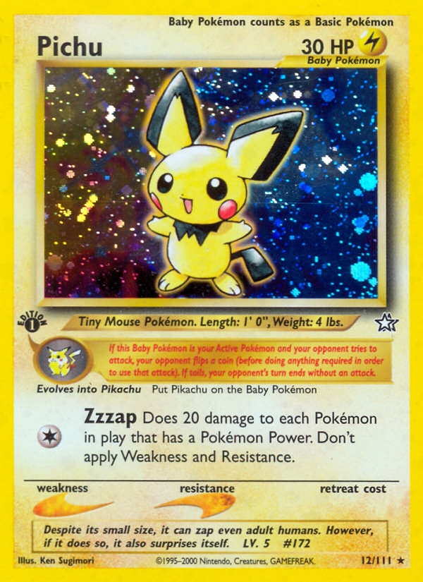 Pichu (12/111) [Neo Genesis 1st Edition] | Odin's Place
